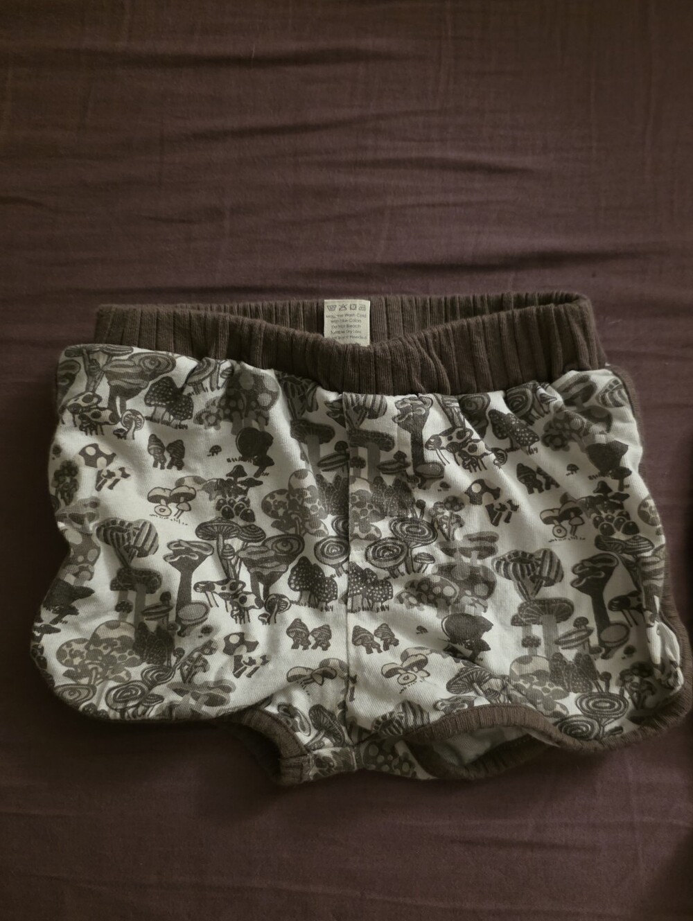 Kate Quinn Organic Cotton Mushroom Print Shorts 2T